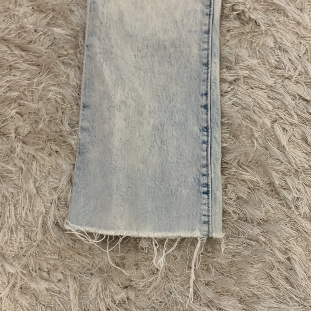LOFT high waist kick crop raw hem slight flare jeans EUC 26 2 may be petite - Picture 4 of 11